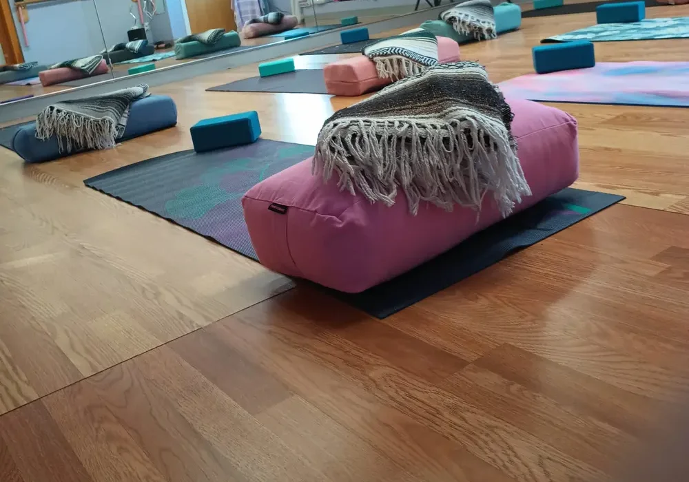 The Gravity Yoga Center studio set for class